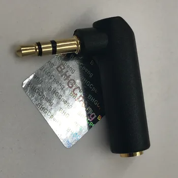 3,5 mm Jack Zlaté Konektor Samec Samica Audio Konektor 90 stupňov Výtvarné spracovanie