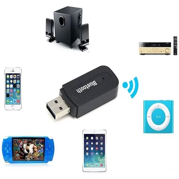 3,5 mm USB Bluetooth Adaptér Bezdrôtovej Stereofónny Zvuk Hudby Reproduktor Prijímač, Adaptér pre iPhone/Samsung/HTC