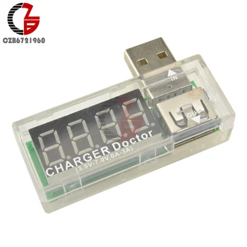3.5 V-7V 0A-3A Digitálny LED Displej MINI USB Napájací Prúd Napätie Meter Prenosný Tester Aktuálne Napätie Detektora Nabíjačku Lekára