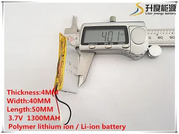 3,7 V 1300mAh 404050 Lithium Polymer Li-Po li ion Nabíjateľnú Batériu buniek Pre Mp3 MP4 MP5 GPS, PSP, mobilné bluetooth