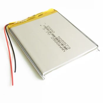 3,7 V 2500mAh 505573 Lítium-Polymérová Batéria Li ion Lipo Nabíjateľná batéria Akumulátor Pre Mobilný telefón Power Bank E-book