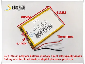 3,7 V 3300mAH 446180 polymer lithium ion / Li-ion batéria pre mobilný telefón, tablet pc, GPS mp4 POWER BANK