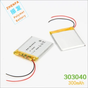 3,7 V 450MAH 303040 lítium-polymérová batéria pre Bluetooth malé stereo krokomer MP3 MP4 MP5 GPS vozidla cestovanie údajov záznamník