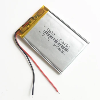 3,7 V 500mAh 303450 Lithium Polymer Li-Po Nabíjateľné Batérie Pre Mp3 MP4 MP5 GPS, PSP Vedi Hra bluetooth slúchadlá