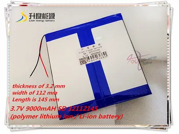 3,7 V 9000mAH SD 32112145 (polymer lithium ion / Li-ion batéria) pre tablet pc,MOBILE POWER BANKY, mobilný telefón,reproduktor
