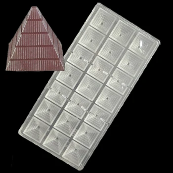 3 D potravinársky Pyramída v Tvare Pečivo Pečiva Nástroj Číry Polykarbonát DIY Modelovanie, Tvarovanie Ľadu Torte Čokoláda PC Formy Nástroje