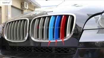 3 Farby ! Príslušenstvo Pre BMW X5 E70 2009 - 2013 Vonkajšie Predné Hlavu Mriežka Gril Dekorácie Rám, Kryt Kit Farebné Trim 3 Ks