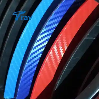 3 farby Prúžok Auto-Styling Dekorácie, Nálepky na Auto Chvost Hlava Pokrytie Strechy, Motocykel, Moto Odtlačkový Vinyl Auto Zábal pre BMW