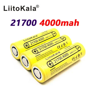 3 ks Lii-40A LiitoKala Li 21700 4000 mah Da Batéria 3,7 V 40A-Ni pre Elektronické Cigarety Mod / Kit 3,7 V 30A Moc 5C Stiahnuť