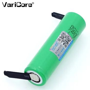 3 ks. VariCore pôvodné INR18650-25R lítiové batérie, 2500 mAh vypúšťanie 20A, Elektronická Cigareta Batérie + zváranie