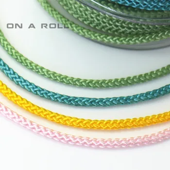 3 m/ks 3 MM Šifrovanie tkaný Kábel Mobilný telefón visieť lano, Náramok a náhrdelník lano manbo kábel 19 farba