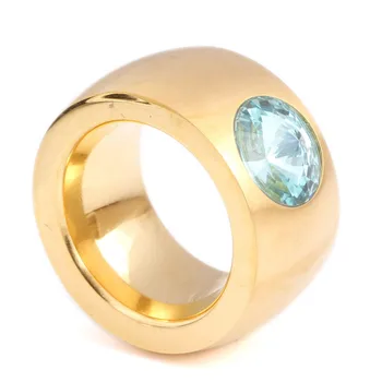 3 Rôzne Farby Crystal Gold-Farba Nehrdzavejúcej Ocele, Prstene pre Ženy alebo Muža Pravú Lásku Krúžok