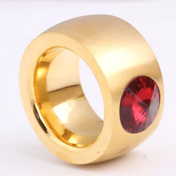 3 Rôzne Farby Crystal Gold-Farba Nehrdzavejúcej Ocele, Prstene pre Ženy alebo Muža Pravú Lásku Krúžok