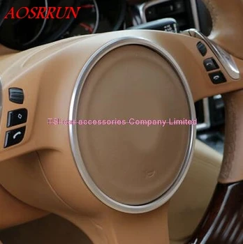 3 voliteľné farby volant upravené auto, špeciálne dekoratívne kruh pre PORSCHE cayenne Panamera S 911 Boxster 3D nálepka
