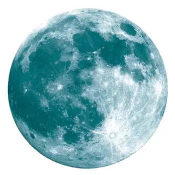 30/40 cm 3D Veľké Mesiac Fluorescenčné Nálepky na Stenu Vymeniteľné Svietiť V Tme Nálepky svietiť v tme žíhanie mesiac nálepky