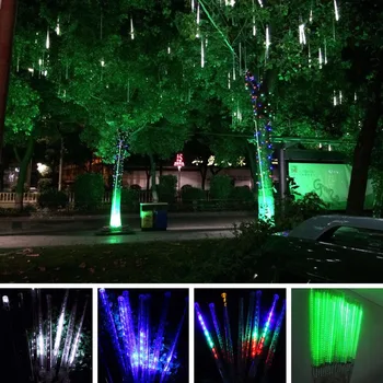 30 cm LED Svetlá Nepremokavé meteorický dážď Dážď 8Tube Vonkajšie Svetlo Vianočný Strom