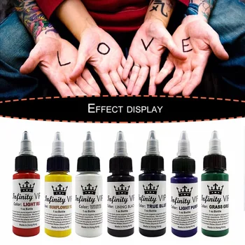 30 ML/Fľaša Profesionálne Tetovanie, Pigmentové Atramenty Bezpečné Pol Trvalé Tetovanie Farby Dodávky pre Telo, Krásu Tattoo Art