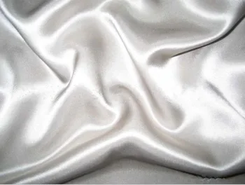 30 mm 114 cm Široký Zriedkavé Hrubé moruša hodvábny Satén Textílie mimo biela farba 129 gsm Formálne Šaty Textílie 10 metrov na predaj