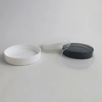 30 x 100 g Prázdne Biele ZVIERATKO Krém jar s Plastovými biela čierna jasné, viečka a pet tesnenie 100 ml PET Jar Kozmetické Kontajner
