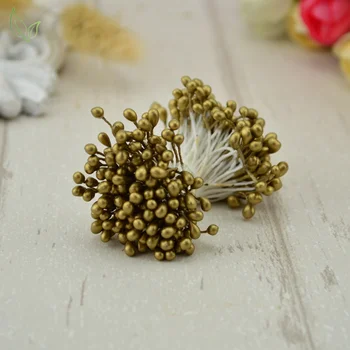 300 ks mini pearl stamen cukru ručné umelý kvet pre svadobné dekorácie diy vyšívanie scrapbooking veniec falošné kvet