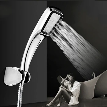 300 otvor pod tlakom Vody, Úsporné Sprchovacie Hlavice ABS S pochrómovaný Kúpeľňa Ručné Sprchy Vodou Booster Showerhead L25