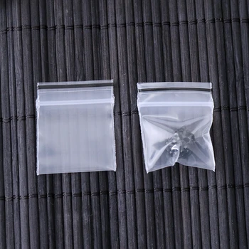 300pcs 3x4cm transparentné Zip Taška šperky Korálky balenie zoplock plastového vrecka mini jasné samostatne tesnenie zip lock tašky