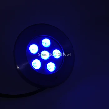 304 Nerezovej ocele IP68 18W Farby pod vodou LED Swimmping Bazén Svetlo RGB 4pcs/veľa 24V bazén Lampa biela teplá whte
