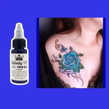 30ml 7 Farieb Prírodný Čistý rastlinný Tetovanie, Pigmentové Permanentného make-upu 1oz Fľaša Tetovanie Atrament Pigmentu Na Tele Tetovanie Profesionálne Atrament