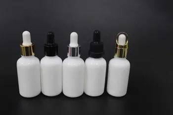 30pcs 30 ml porcelán biele sklo Esenciálny olej fľaše / Kvapkadla fľaše / s gumovou kvapkadla spp/môže zabrániť znečisteniu