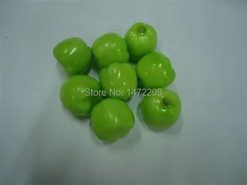 30pcs Falošné Malé Zelené Jablká Umelé Apple Ovocie Faux Potravín Dom Kuchyňa Party Decor