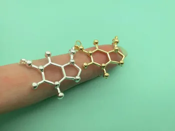 30PCS Kofeín Molekuly Náhrdelník Chemických Molekúl Náhrdelník Vedy Štruktúra Chémie Kávy Náhrdelníky Sestier Šperky