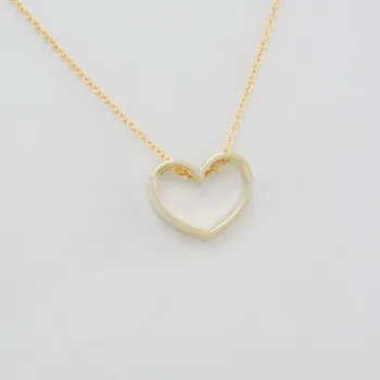 30PCS/veľa Módne Jednoduché tvare srdca náhrdelníky pre ženy veľkoobchod a zmiešané farby doprava zadarmo