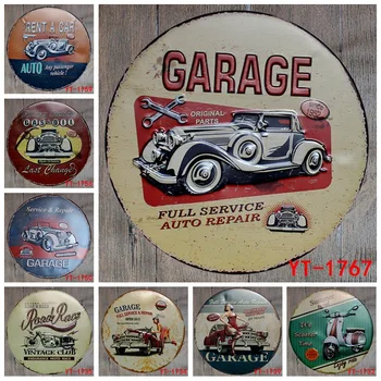 30X30CM/ kolo dosky starožitné retro kovov cín známky garáž skútrov motocyklov Železa maľovanie plagátu vintage domov stenu doska