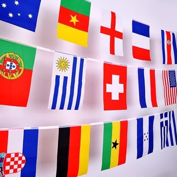 32 Útočník Národné Vlajky Lietania Tím String Vlajky Majstrovstiev Sveta Vo Futbale Vlajky 2018 Ruskej World Cup Party Bannery
