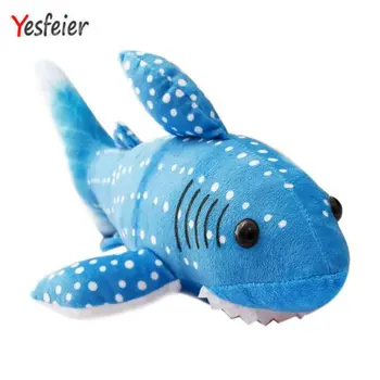 33-130 cm New Style Shark Plyšové Hračky Veľkoobchod Modrá látkové bábiky deň detí darček Mäkký vankúš deti hračky