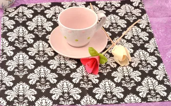 33*33vintage obrúsok papier čierna biela tkaniva vytlačené kvet decoupage svadobné party dekoratívne vzorované serviettes vreckovku