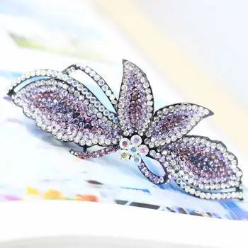 36*95 mm Elegantné Vykladané Drahokamu Crystal Vedúci Kapely Svadobné Headdress Šperky Robiť Dizajn Motýľ Luky Bowknot Dary