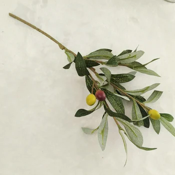 36 cm Umelé olivová ratolesť Simulácia Zasadiť Strom Zelený Olivový List Domov Svadobné Hotel Dekorácie