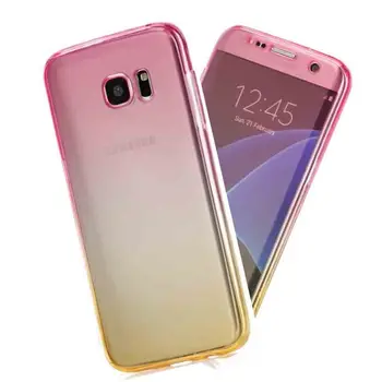 360 Plnú Ochranu TPU puzdro Pre Samsung Galaxy A5 A7 A8 2018 A3 J3 J5 J7 2017 S6 S7 Okraji S8 S9 Plus Mäkké Silikónové puzdro