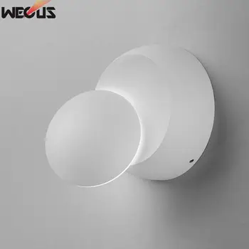 360 stupeň otáčania nastaviteľný nočná lampa, kreatívne nástenné svietidlo moderného uličkou kolo lampa
