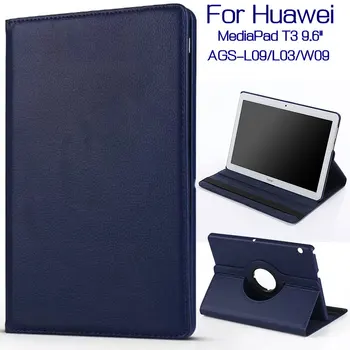 360 Stupňové Otáčanie Prípade Huawei MediaPad T3 10 Česť Hrať Pad 2 AGS-L09/L03/W09 9.6
