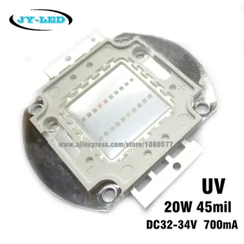 362.5 nm - 365nm UV Vysoký Výkon COB LED Čip, 3W 5W 10W 20W 30W 50W 100W Integrované ultrafialového Svetla, Zdroj Pre Svetlomet