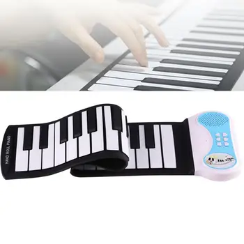 37 Kľúče Flexibilné Rúk zrolovať Klavír, Elektronické Klávesové Varhany Osvietenie Hudobný Darček pre Deti, Študentov, Hudobné vystúpenie