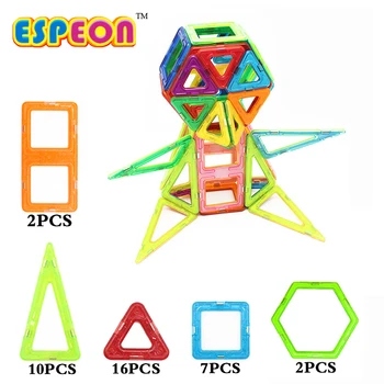 37Pcs Veľká Veľkosť Stavebné Bloky Stavby Hračiek 3D Magnetické Hračky Magnet Model Tehly Hračky Pre Deti,