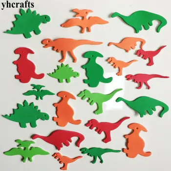 38PCS/VEĽA.Farebný dinosaurus penové nálepky materská škola remesiel Činnosť položky Detská izba ornament Skoré vzdelávanie plavidlá hobby hračky