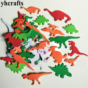 38PCS/VEĽA.Farebný dinosaurus penové nálepky materská škola remesiel Činnosť položky Detská izba ornament Skoré vzdelávanie plavidlá hobby hračky