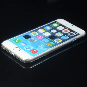 3D Daždi Kvapka Dizajn Transparentné, Jasné, Ultra Tenké Slim Pokožky Pevný Zadný Kryt puzdro Pre Apple iPhone 6 Plus/iPhone 6S Plus 5,5 palca