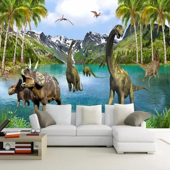 3D Fantasy nástennú maľbu, Tapety Jurský Dinosaura Era Veľká nástenná maľba Pre Deti Obývacia Izba Gauč, Spálne, TV Pozadie nástennú maľbu na Stenu Papier