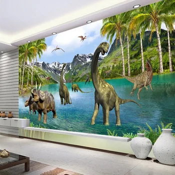 3D Fantasy nástennú maľbu, Tapety Jurský Dinosaura Era Veľká nástenná maľba Pre Deti Obývacia Izba Gauč, Spálne, TV Pozadie nástennú maľbu na Stenu Papier