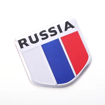 3D Hliníka, Taliansku, Nemecku, Francúzsku, Rusku, Austrálii, Spojených Štátoch Mapu Národnej Vlajky Auto Nálepky, Auto Styling